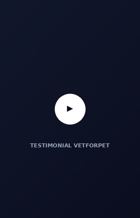 Cadru din testimonialul video — Dr. Sorin, Vetforpet, București